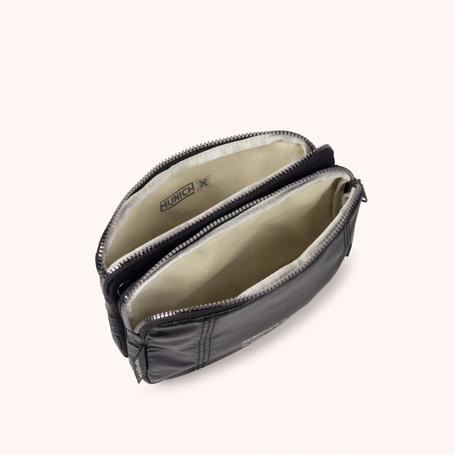 MUNICH | BOLSOS | MUJER | DEEP RECYCLED CROSSBODY DOUBLE | NEGRO