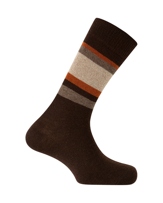 PUNTO BLANCO | MEN'S SOCKS | CASHMERE WOOL | BROWN