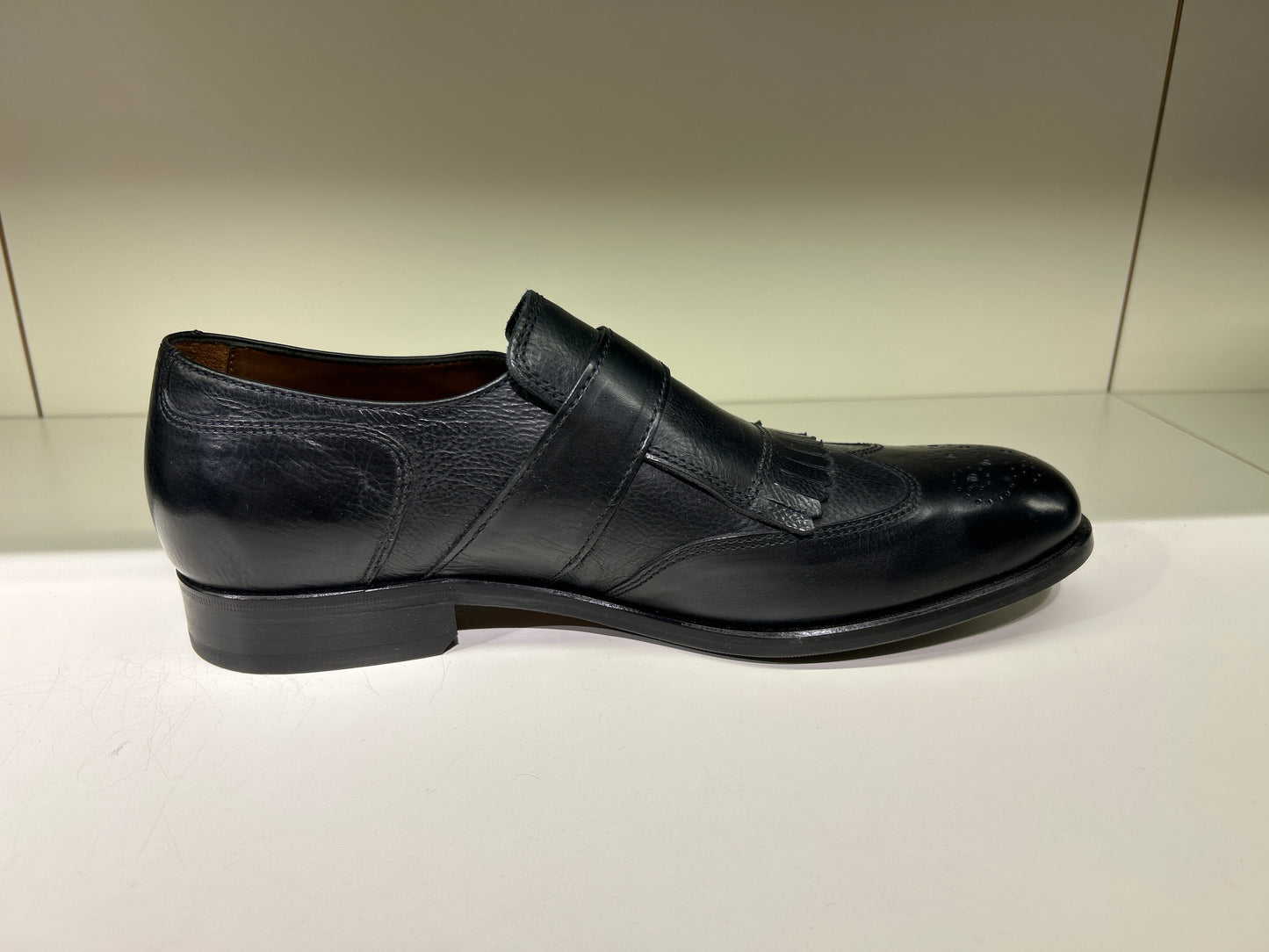 LOTTUSSE | MEN'S DRESS SHOES | LUTTON BUCKLE SHOES BLACK COWHIDE | BLACK