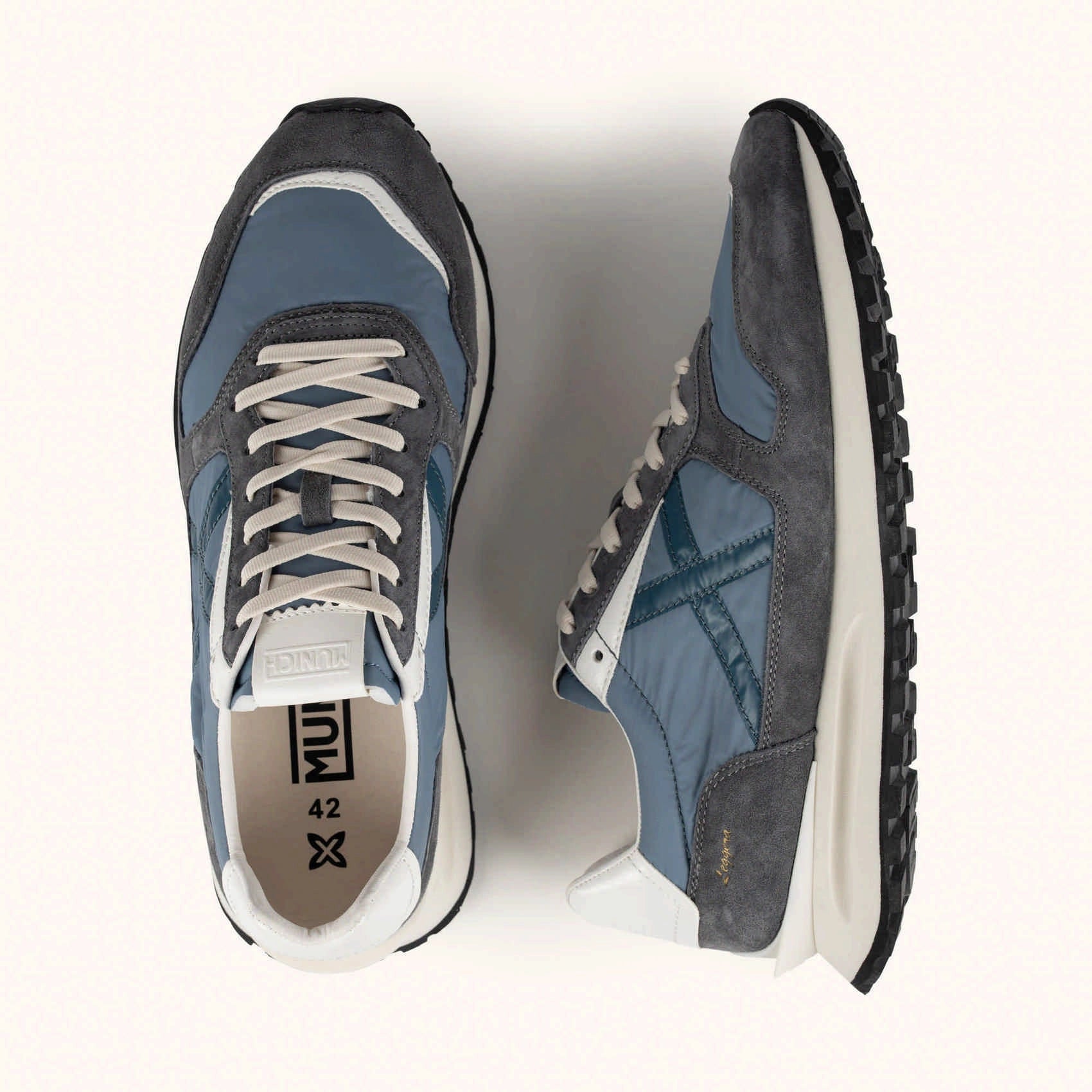 MUNICH | SNEAKERS | HOMBRE | LEGGERA 01 AZUL | GRIS