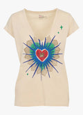 LEON & HARPER | CAMISETAS | MUJER | TONTON JC03 EXVOTO CHALK | BEIGE
