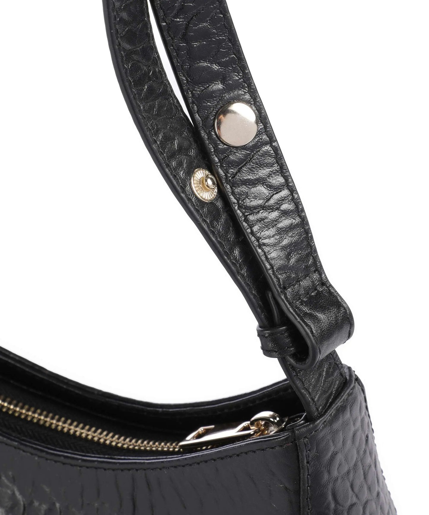 NUNOO | BOLSO MUJER | APOLLO 2 EYELET NEW ZEALAND BLACK W GOLD | NEGRO