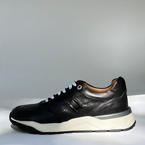 LOTTUSSE | SNEAKERS DE VESTIR HOMBRE | OSAKA CORVARA BLACK/WHITE | NEGRO