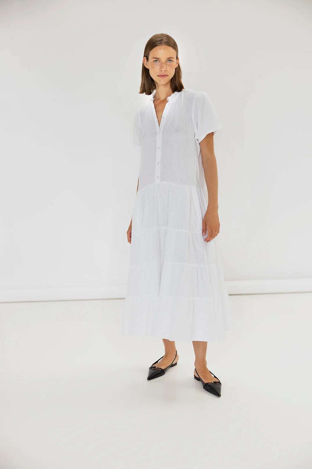 PROJECT AJ117 | WOMEN'S DRESSES | TONYA DK18-241 WHITE | WHITE