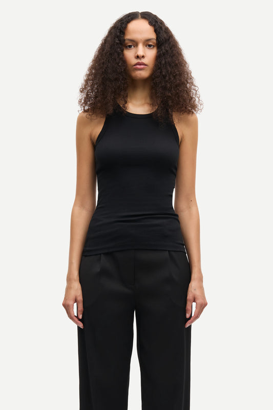 SAMSOE | CAMISETAS | MUJER | ALEXO TANK 7542-PRAW BLACK | NEGRO