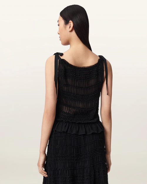 ALL SAINTS | CAMISETAS | MUJER | LOTUS BLACK | NEGRO