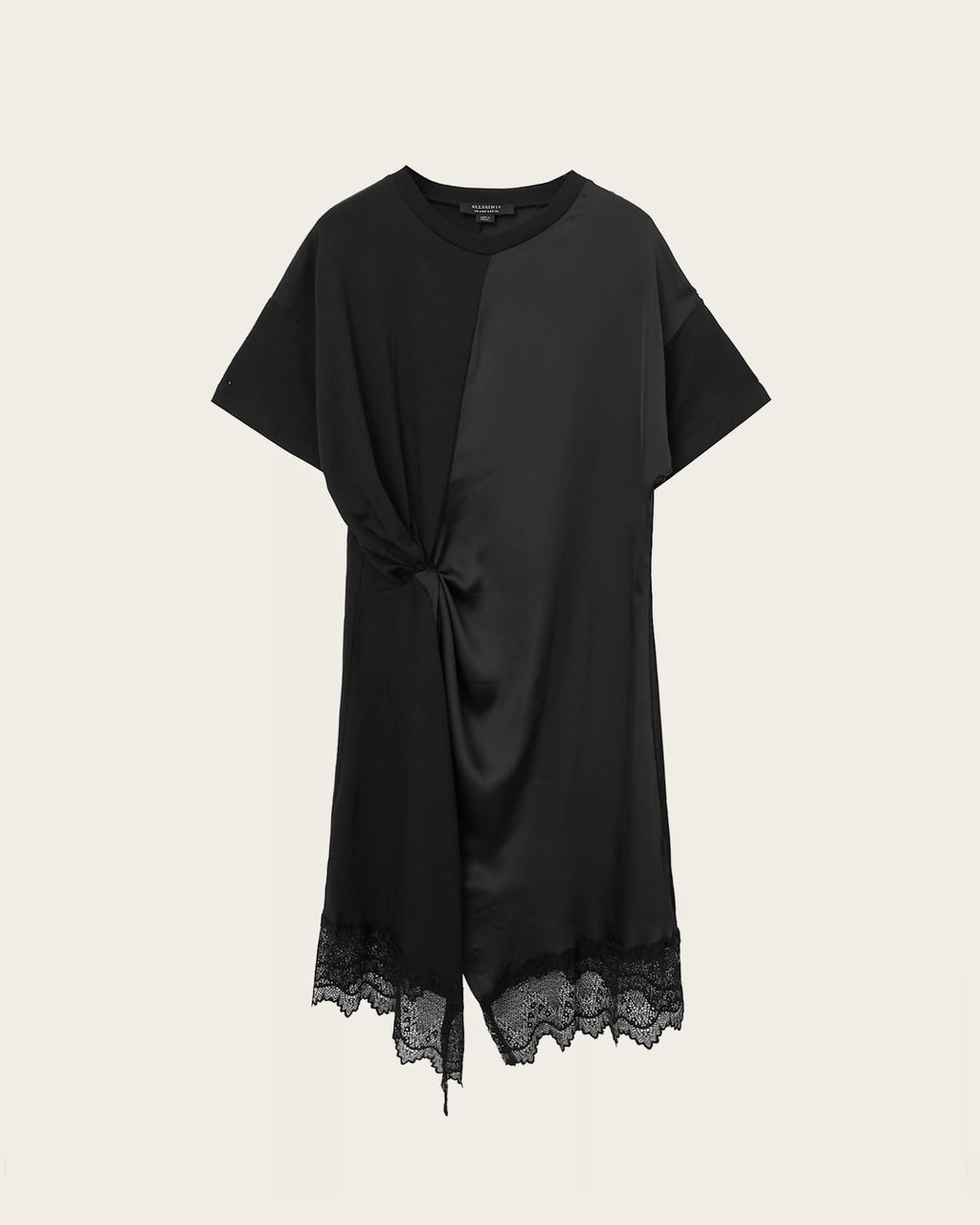 ALL SAINTS LANA LACE Dress Black: чорний сукня для жінок