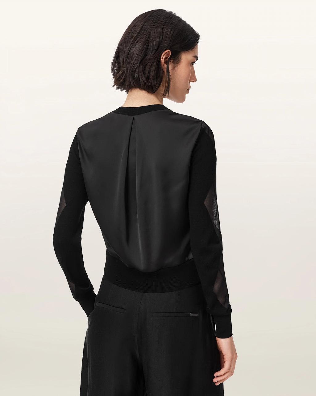 ALL SAINTS BERN Cardigan Black: noir pull pour femme
