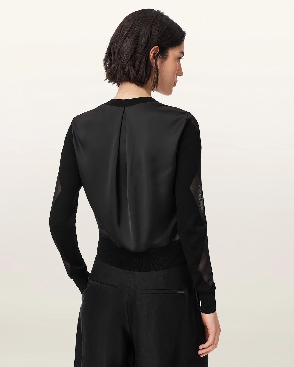 ALL SAINTS BERN Cardigan Black: noir pull pour femme