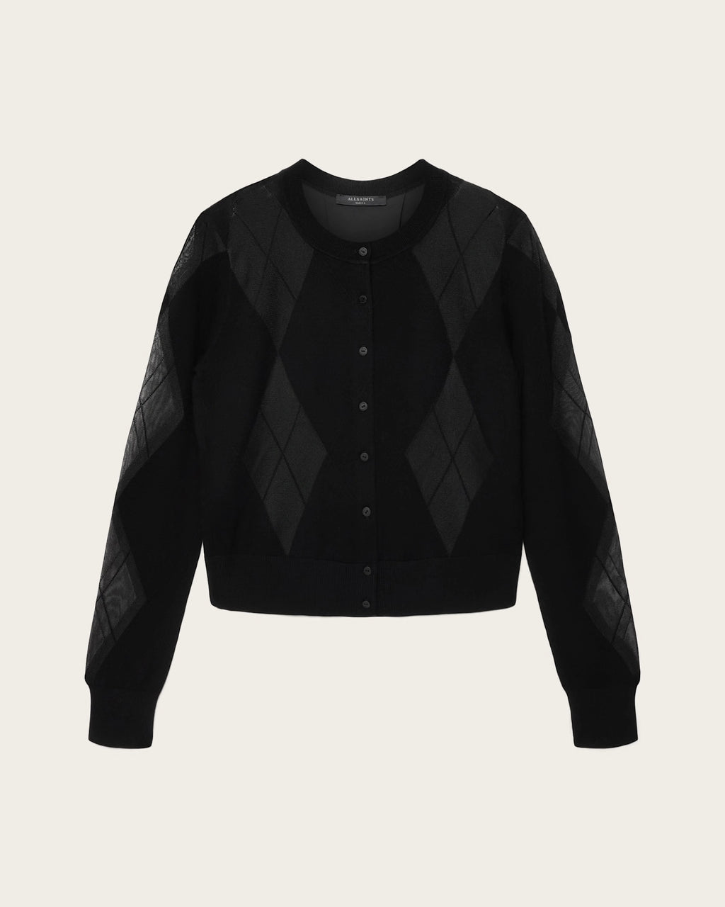 ALL SAINTS BERN Cardigan Black: noir pull pour femme