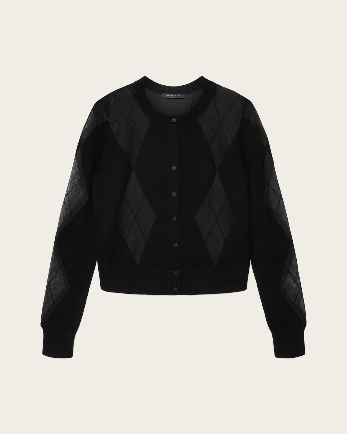 ALL SAINTS BERN Cardigan Black: noir pull pour femme