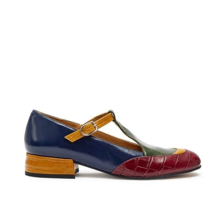 AUDLEY | ZAPATOS DE VESTIR MUJER | RABAT MARSALA | MULTICOLOR