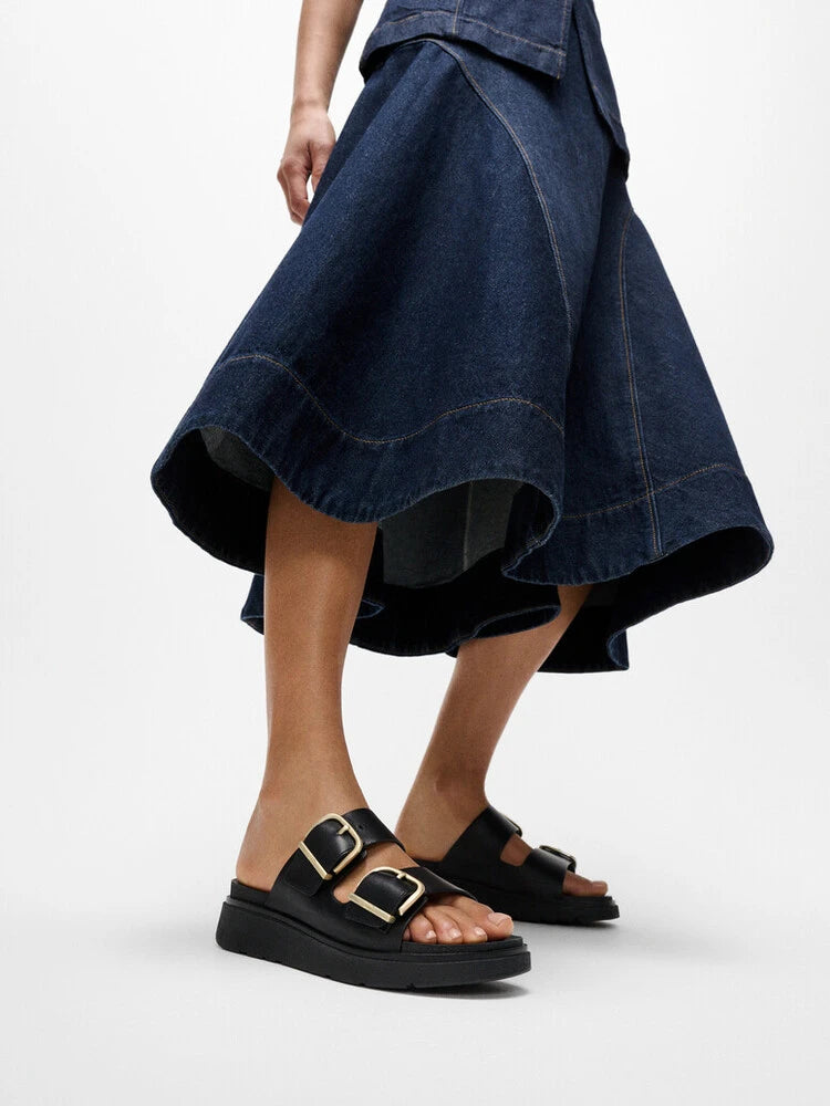 FITFLOP | SANDALIAS | MUJER | W GEN-FF BUCKLE BLACK | NEGRO