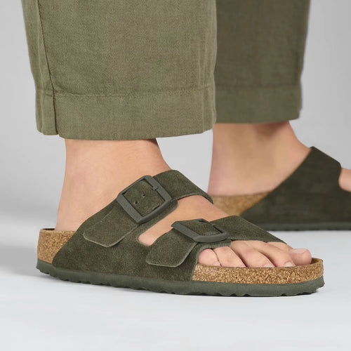 BIRKENSTOCK Arizona LEVE Thyme: grøn sandaler unisex