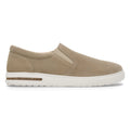BIRKENSTOCK | SANDÀLIES DONA | LONDON SHEARLING SOUEIX LEATHER TAUPE | MARRÓ