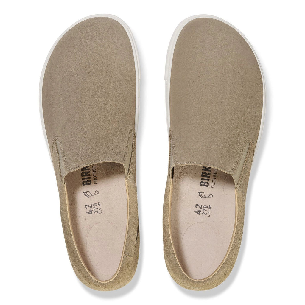 BIRKENSTOCK | SANDÀLIES DONA | LONDON SHEARLING SOUEIX LEATHER TAUPE | MARRÓ