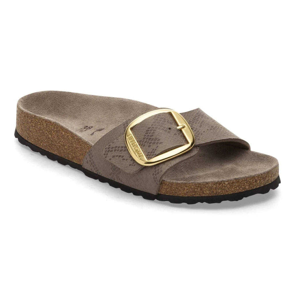 BIRKENSTOCK Madrid GRAY Taupe: animal print sandals for women