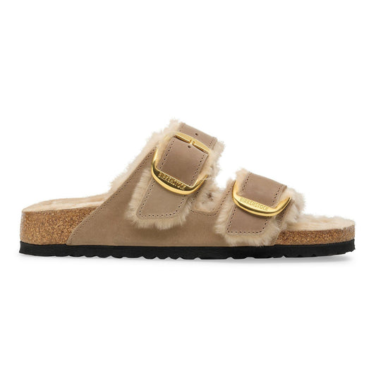 BIRKENSTOCK | SANDALIAS | MUJER | ARIZONA BB SHEARLING LEOI TABACCO BR LAF TABACCO BROWN | BEIGE