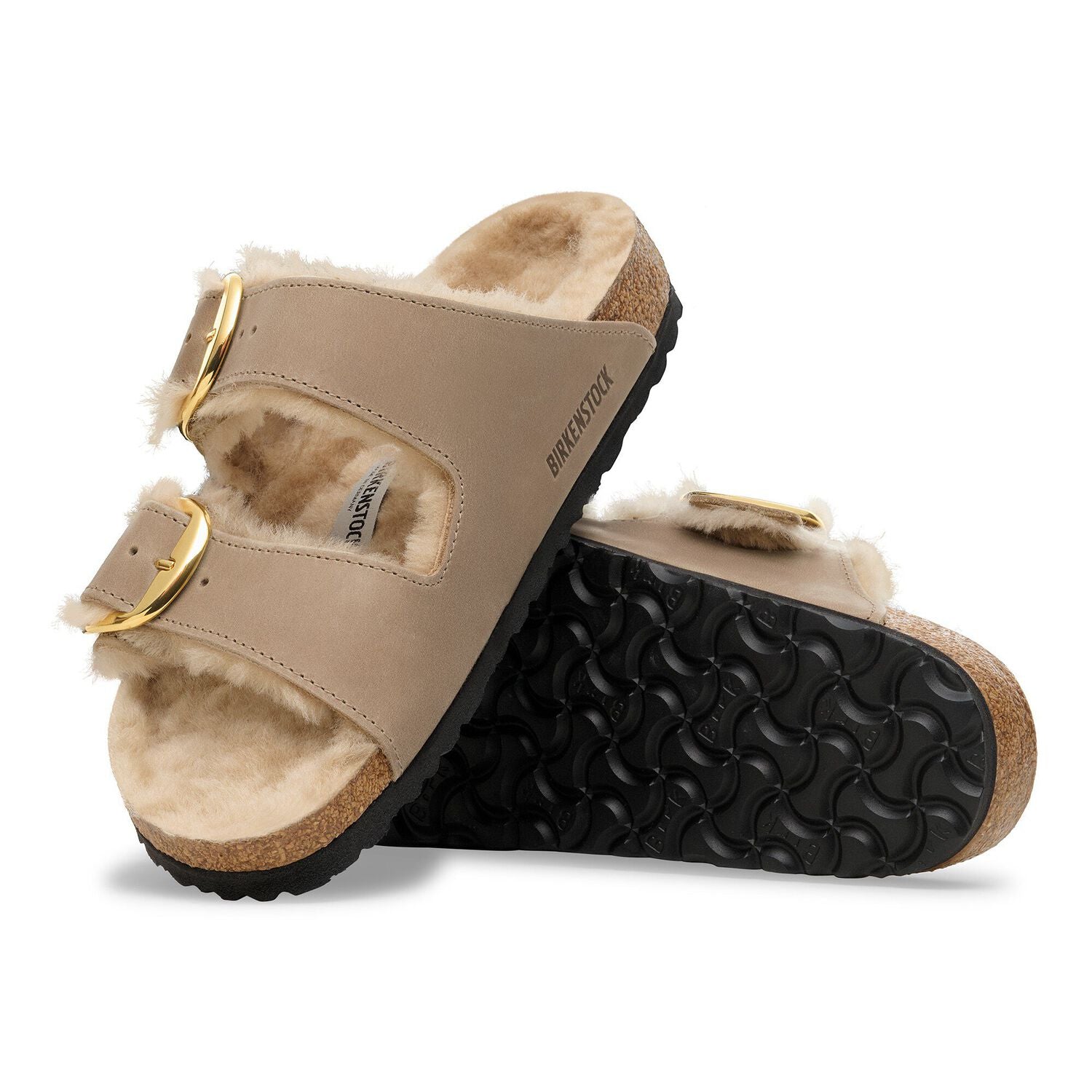 BIRKENSTOCK | SANDÀLIES | DONA | ARIZONA BB SHEARLING LEOI TABACCO BR LAF TABACCO BROWN | BEIGE