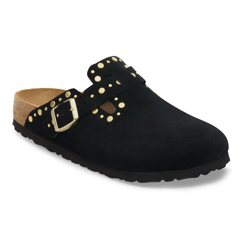 BIRKENSTOCK | CLOGS | WOMAN | BOSTON RIVET LEVE BLACK MINK | BLACK