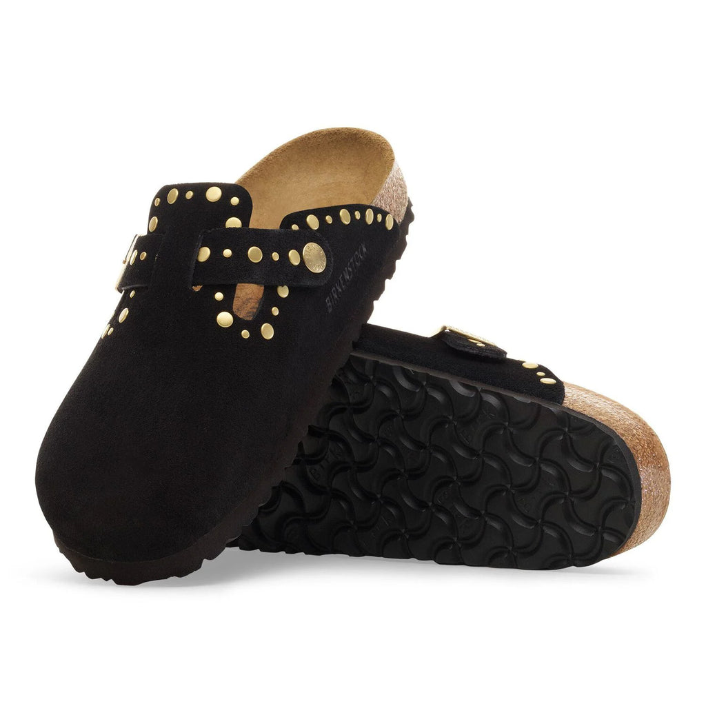 BIRKENSTOCK | CLOGS | WOMAN | BOSTON RIVET LEVE BLACK MINK | BLACK