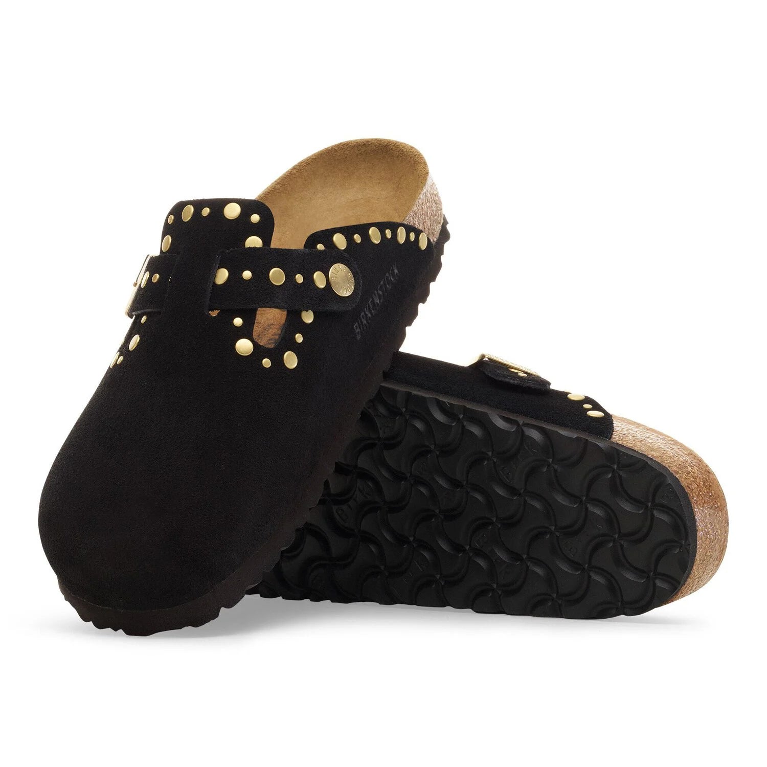 BIRKENSTOCK | ZUECOS | MUJER | BOSTON RIVET LEVE BLACK MINK | NEGRO
