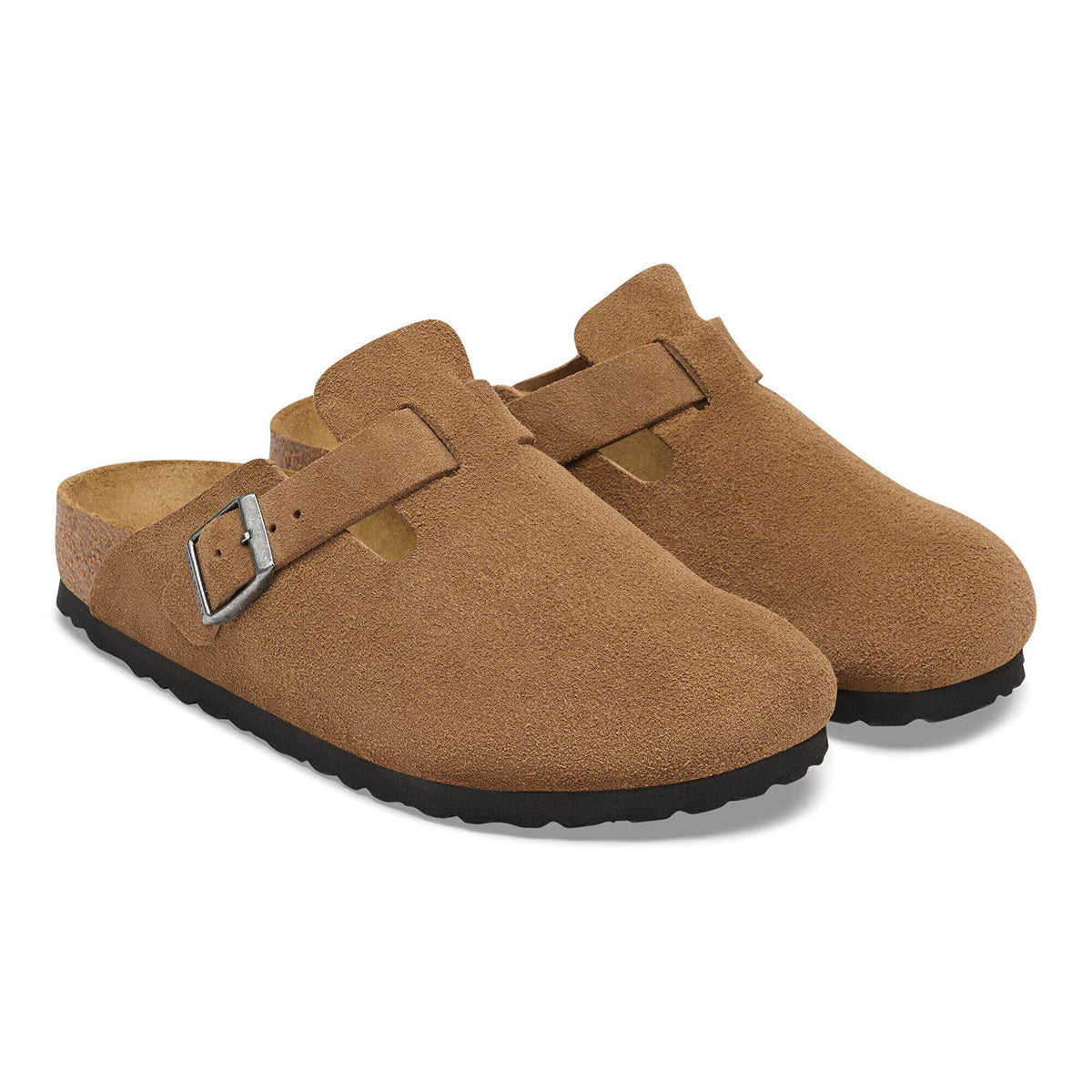BIRKENSTOCK Boston DARK TEA: коричневий сабо для жінок