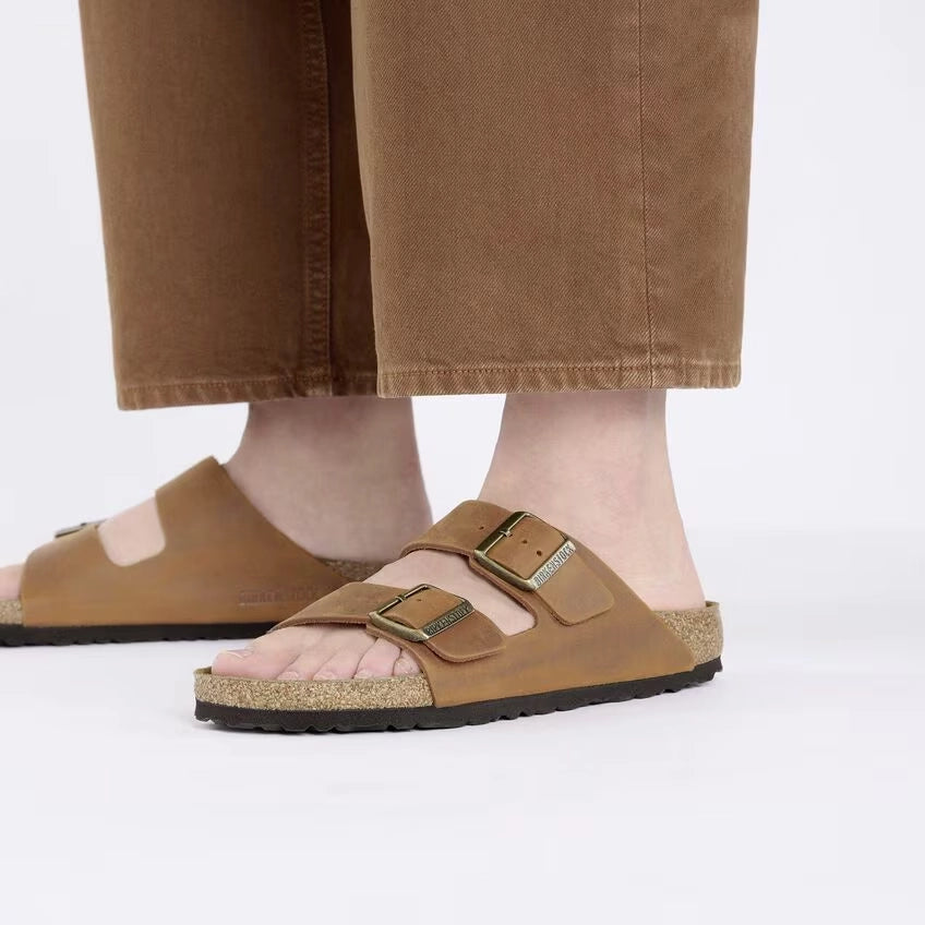 BIRKENSTOCK | SANDALES | UNISEXE | COGNAC ARIZONA LEOI