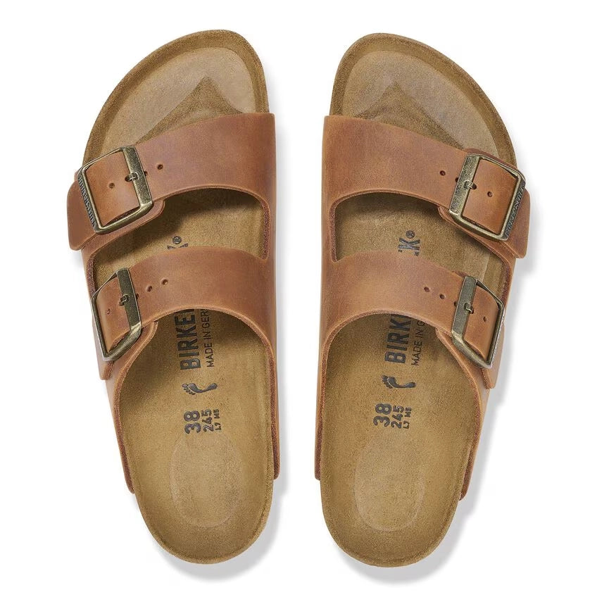 BIRKENSTOCK | SANDALES | UNISEXE | COGNAC ARIZONA LEOI