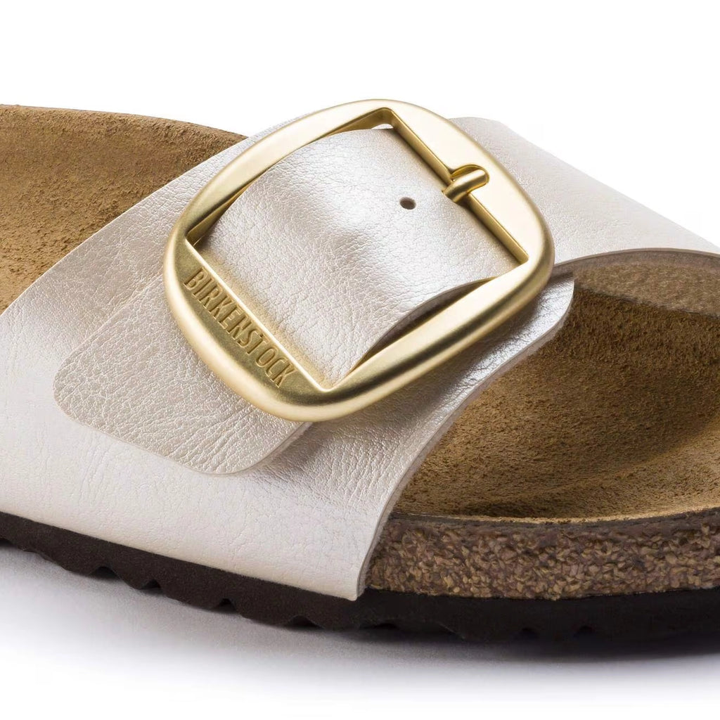 BIRKENSTOCK Madrid BIG Buckle BF: beige sandaler för dam
