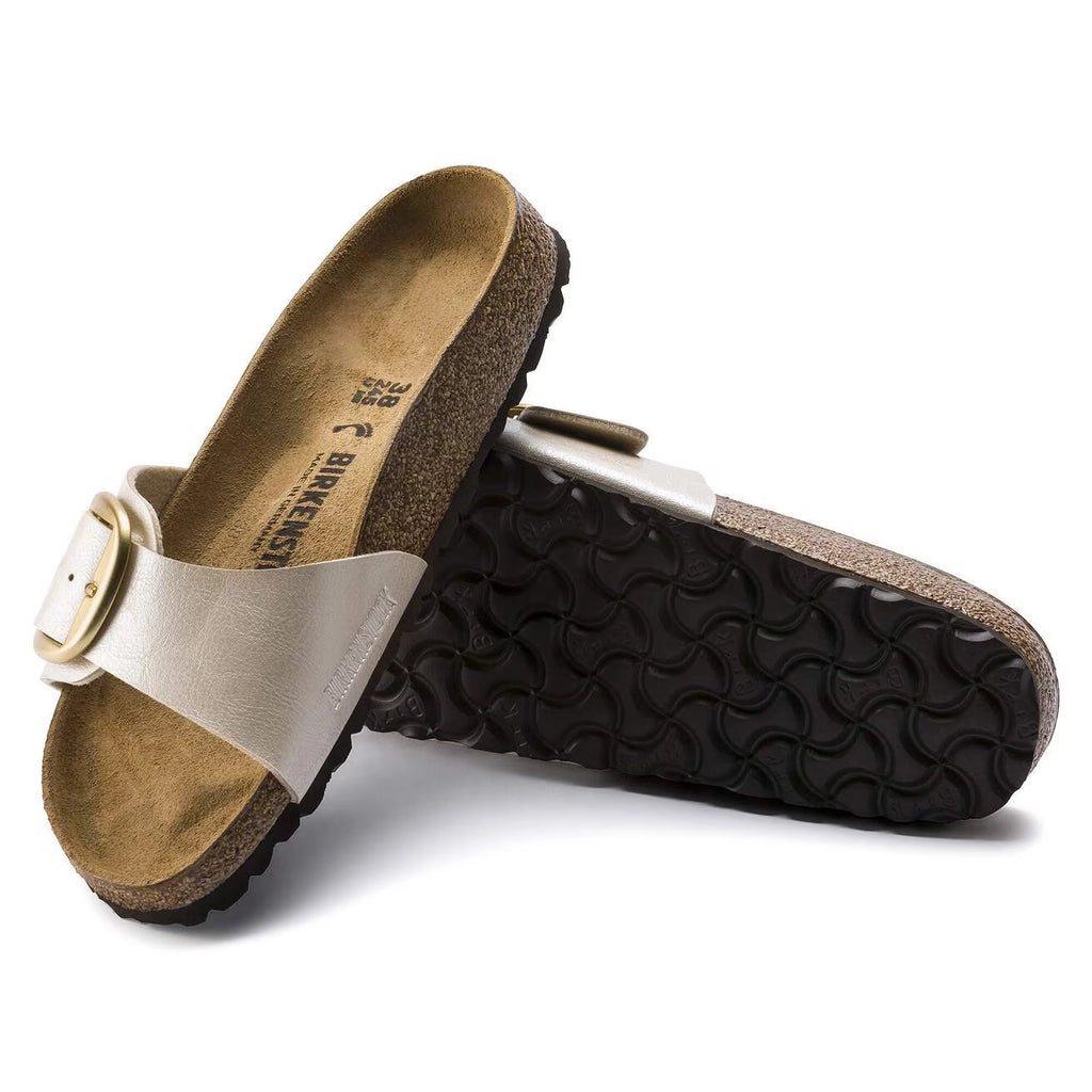 BIRKENSTOCK Madrid BIG Buckle BF: beige sandaler för dam