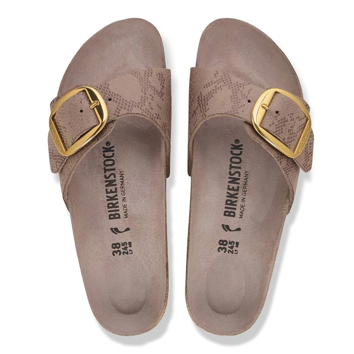 BIRKENSTOCK | SANDALIAS | MUJER | MADRID BIG BUCKLE GRAY TAUPE | ANIMAL PRINT