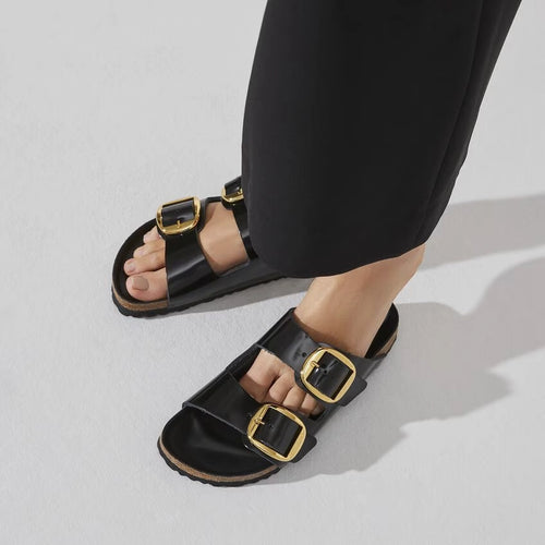 BIRKENSTOCK Arizona BB LENA HIGH Shine Black HEX: sort sandaler til kvinder