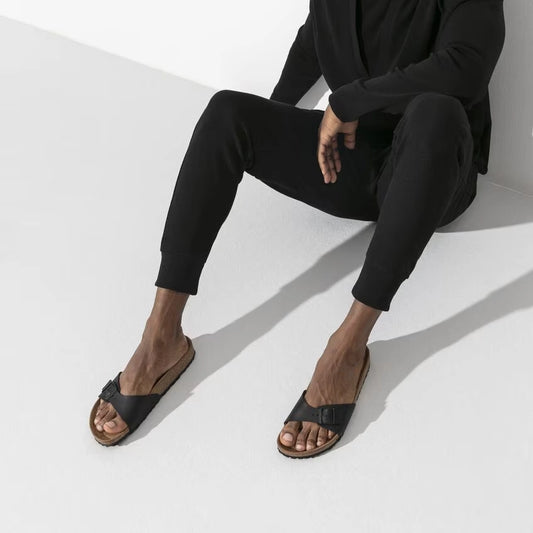 BIRKENSTOCK | WOMEN'S SANDALS | LONDON SHEARLING SUEDE LEATHER TAUPE | BROWN