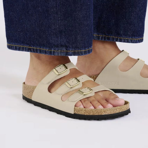BIRKENSTOCK Florida BF Sandcastle: beige sandaler til kvinder