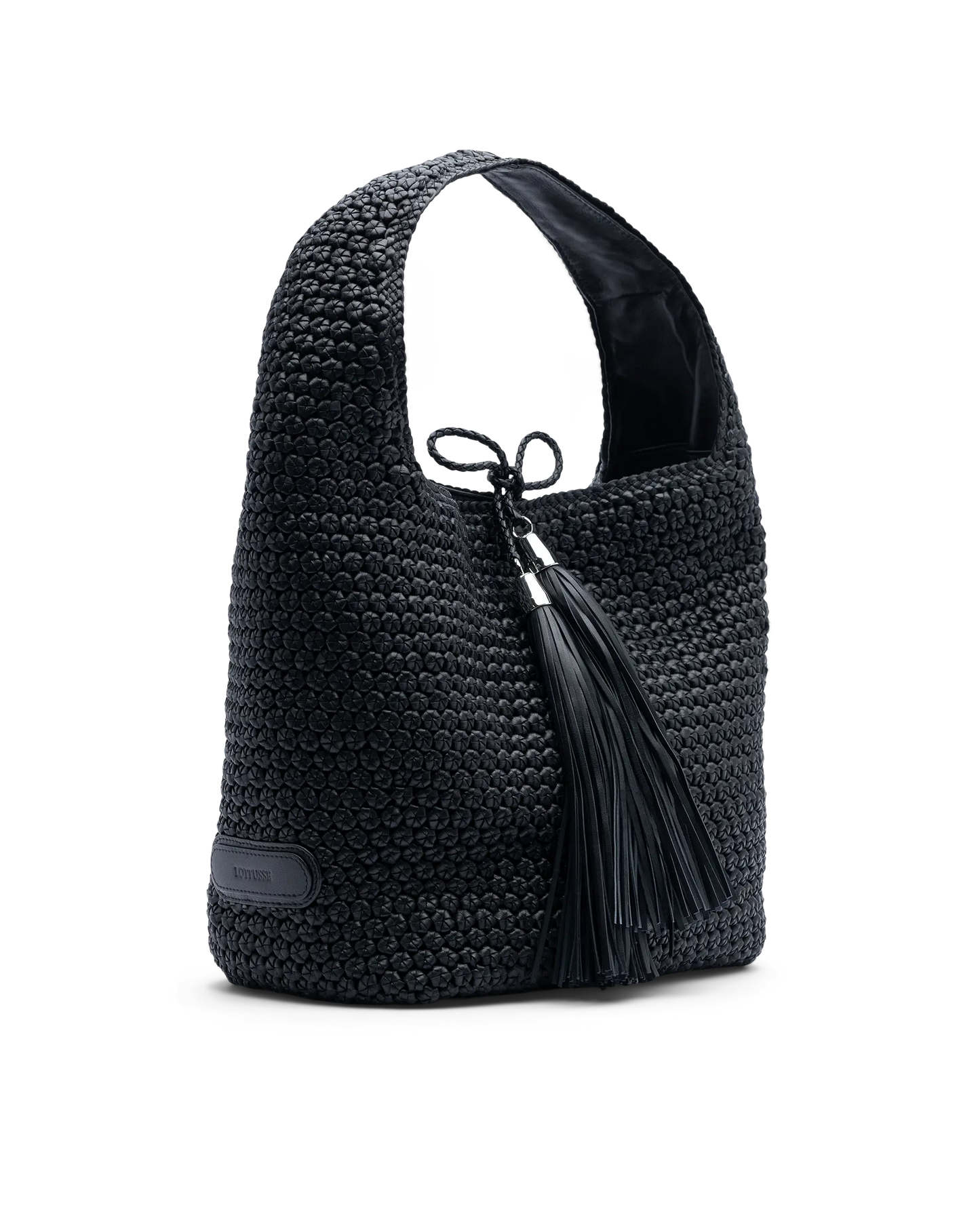 LOTTUSSE | BOLSOS | MUJER | HOBO NEGRO DE CORDERO MERINO SOFT NEGRO | NEGRO