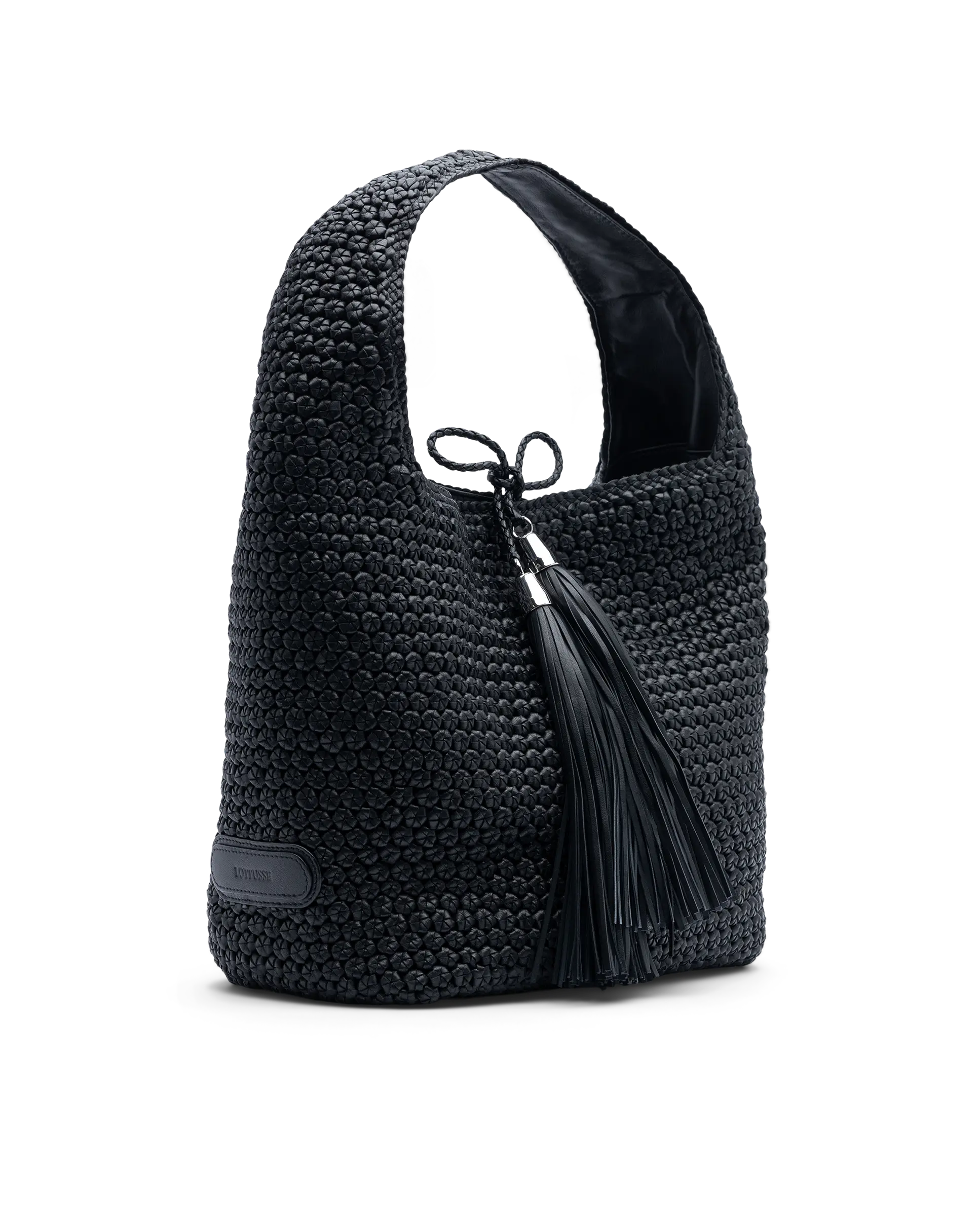 LOTTUSSE | BOLSOS | MUJER | HOBO NEGRO DE CORDERO MERINO SOFT NEGRO | NEGRO