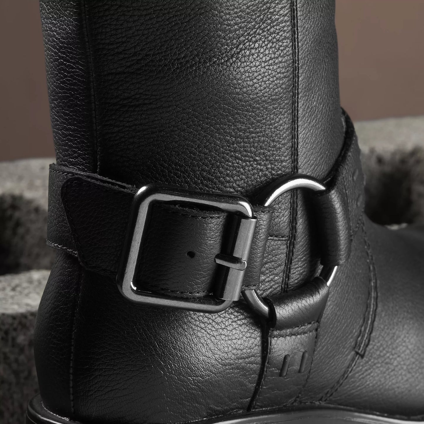 CLARKS | WOMEN'S BOOTS | REBELLE UP BLACK LEATHER | BLACK