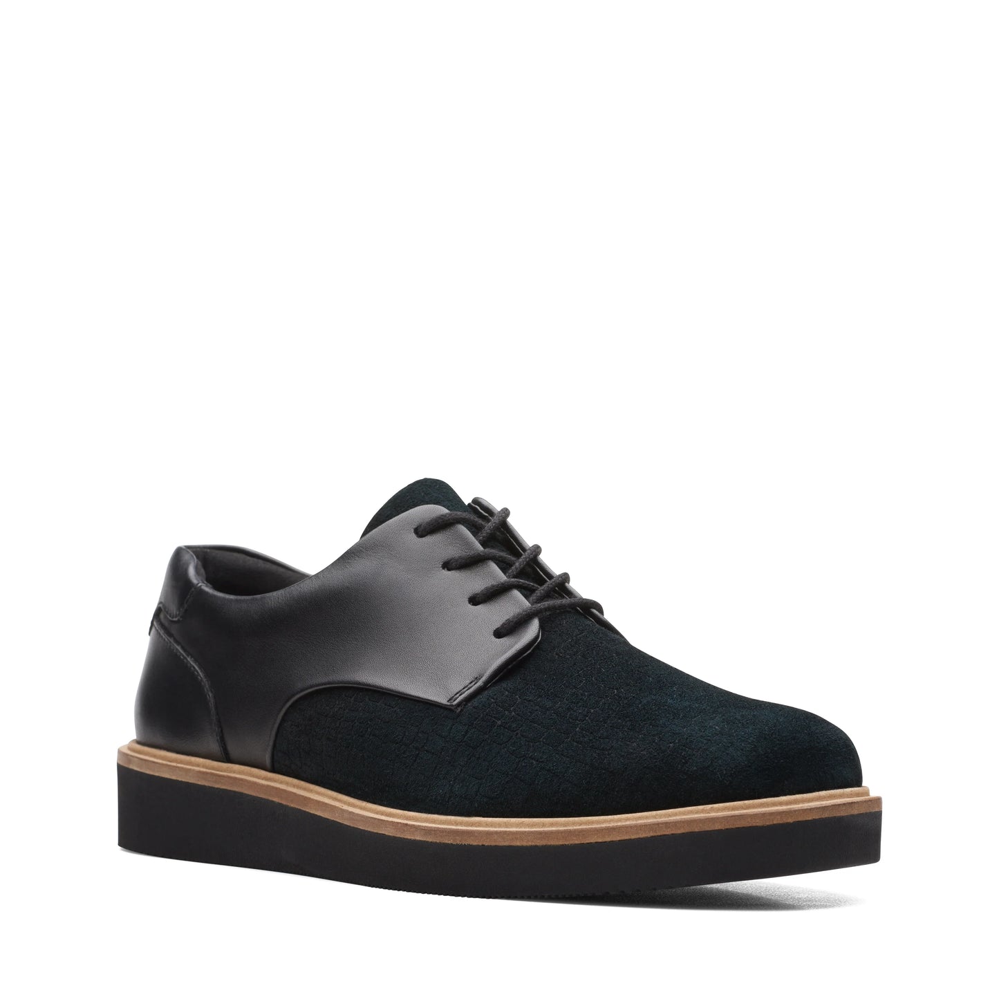 CLARKS | ZAPATOS DERBY MUJER | BAILLE LACE BLACK COMBI | NEGRO