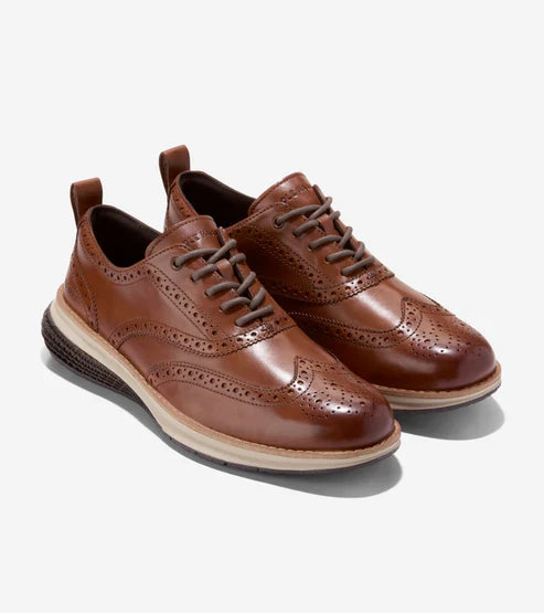 COLE HAAN OG Energyweave Wingtip Oxford: brun sneakers til mænd