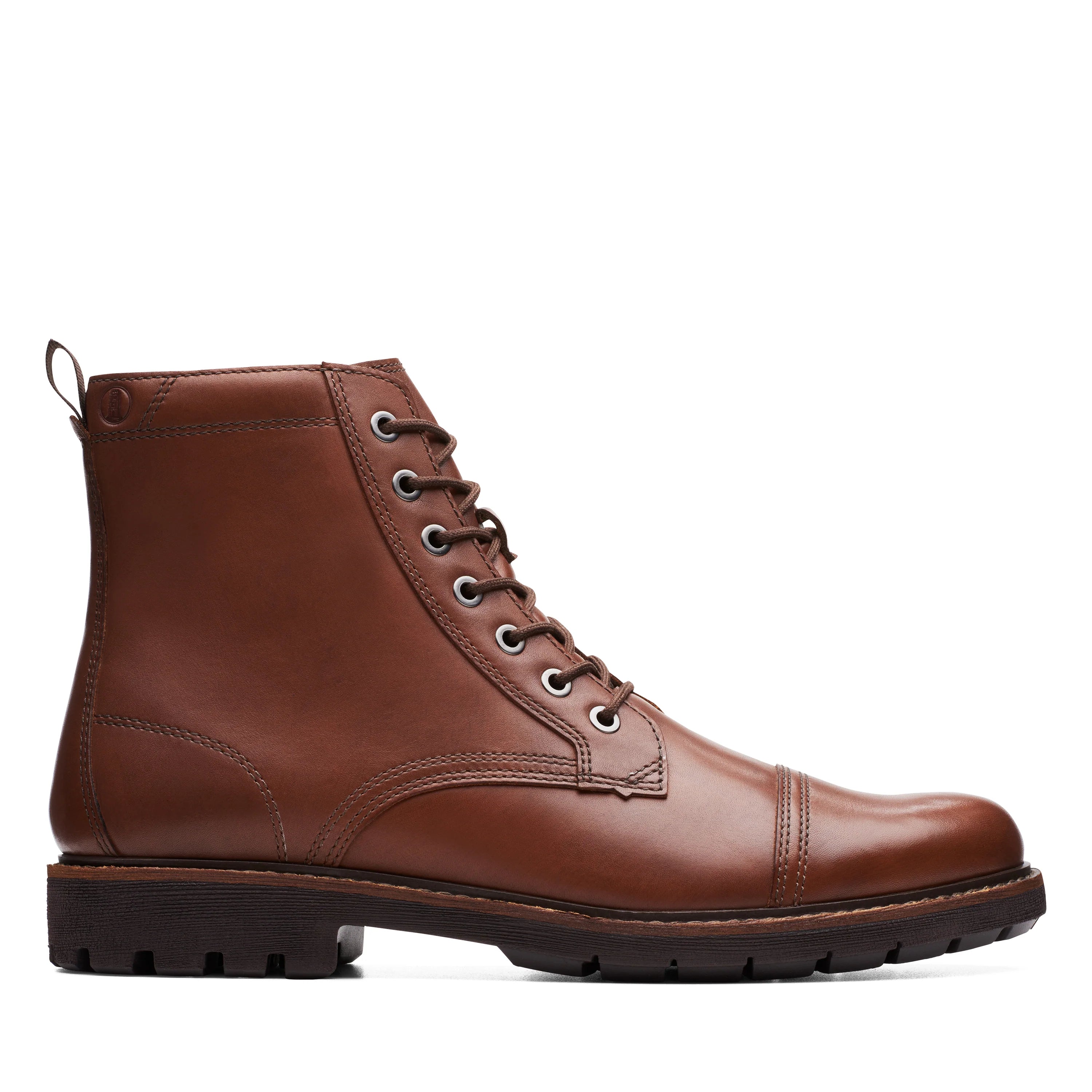 Clarks Batcombe Mix, Botas Cortas al Tobillo Hombre, Dark Tan Lea