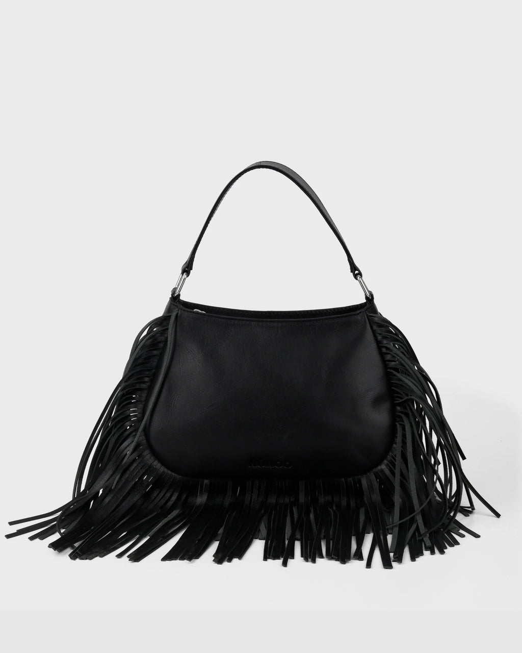 NUNOO Betty Fringe River Black: nero borsa da donna