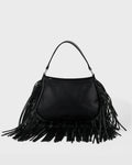 NUNOO Betty Fringe River Black: nero borsa da donna