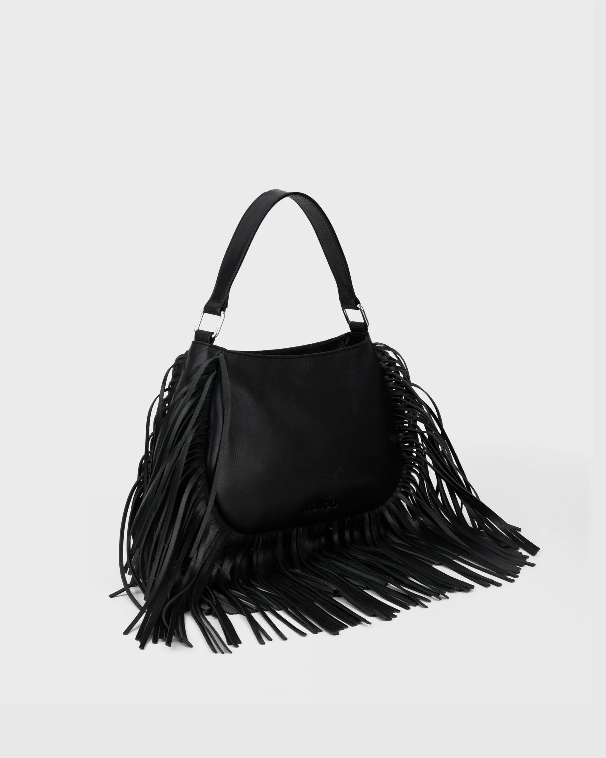 NUNOO Betty Fringe River Black: nero borsa da donna