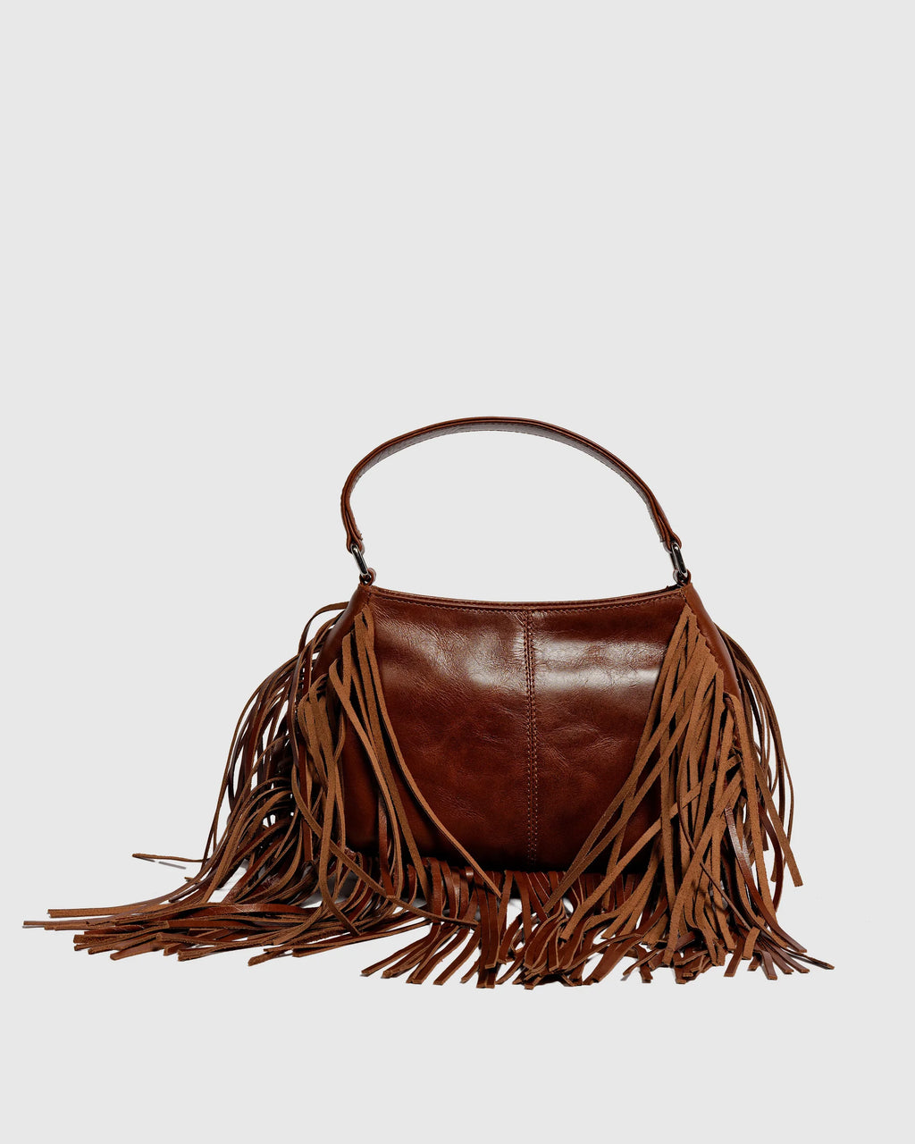 NUNOO Betty Fringe River Brown: بني حقيبة للنساء