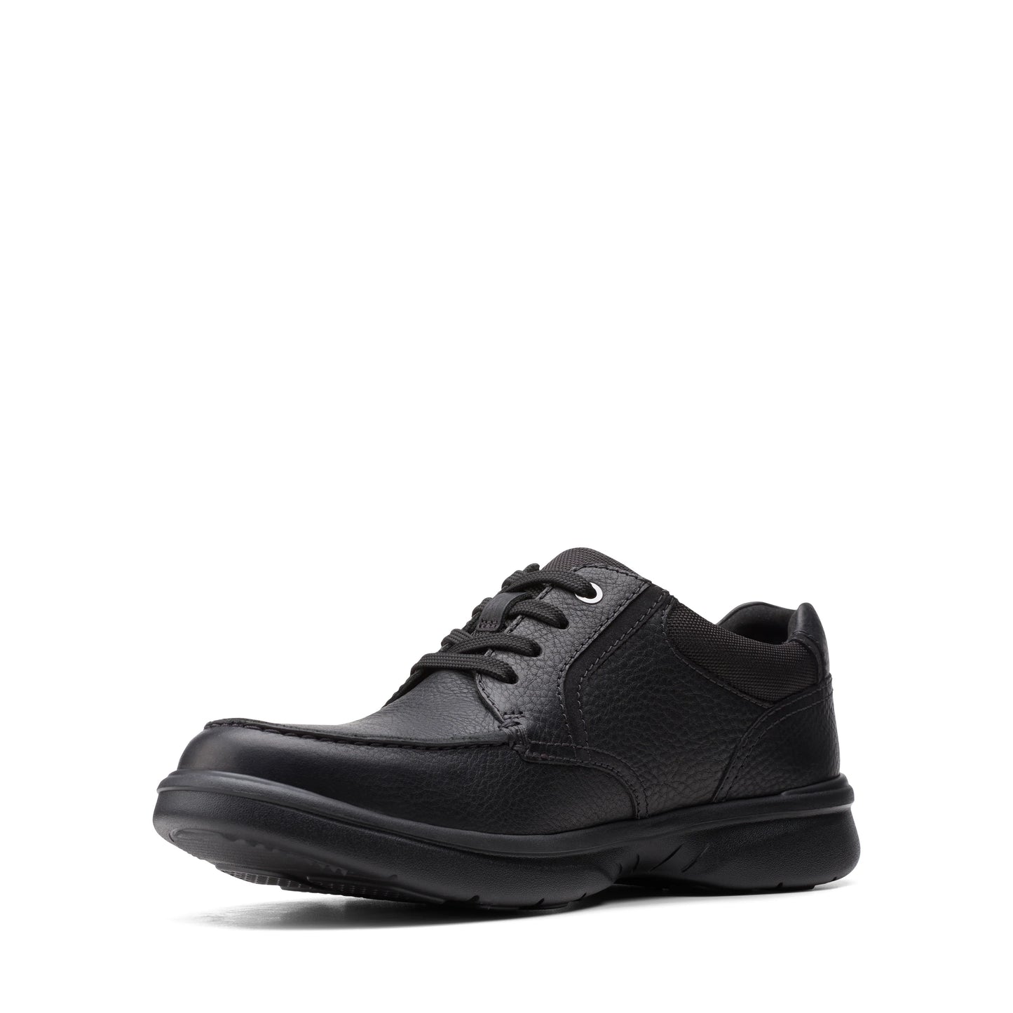 CLARKS | أحذية ديربي للرجال | BRADLEY VIBE BLK TUMBLED LEA | أسود