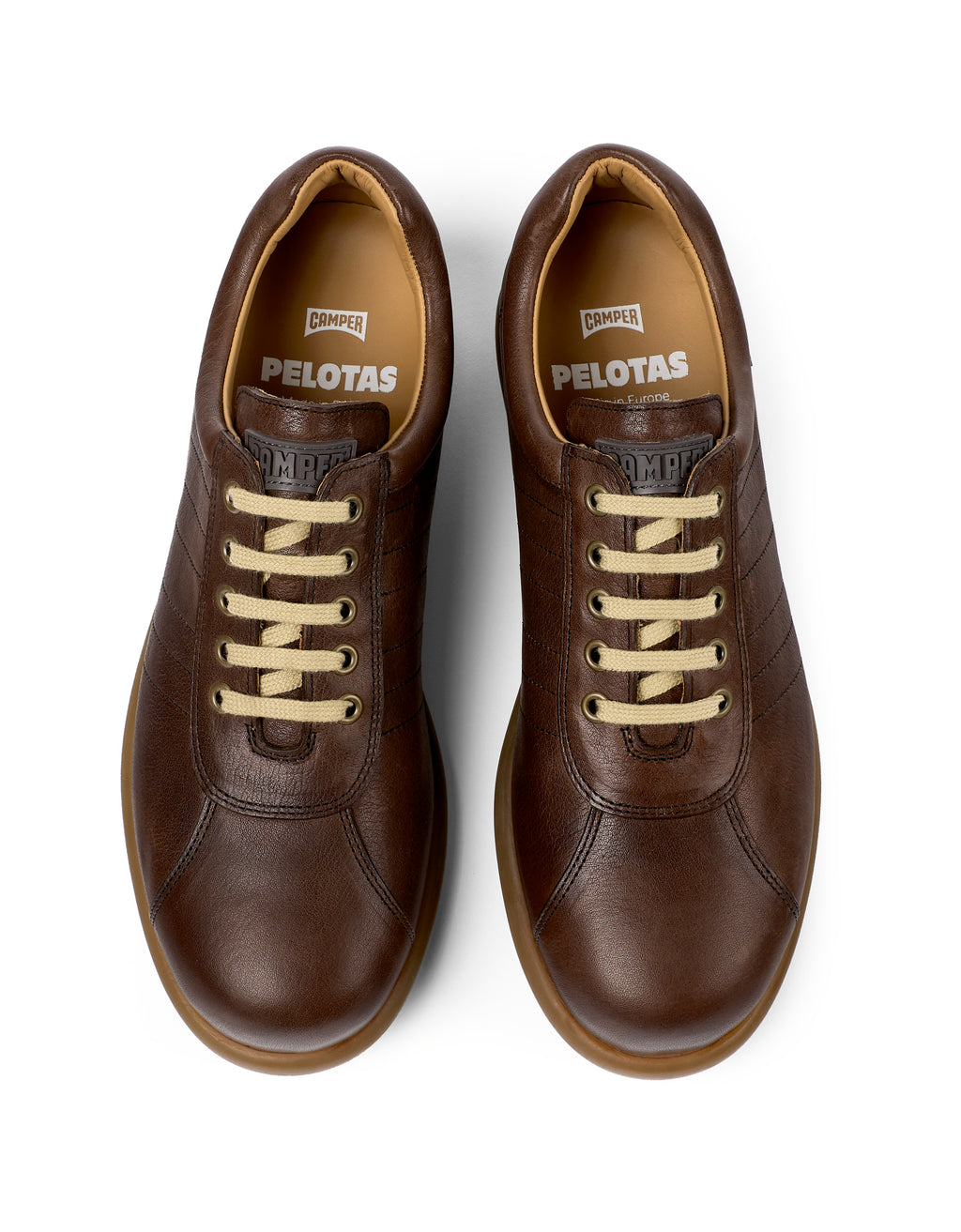 CAMPER Casual Pelotas Ariel、Tascónのブラウンメンズシューズ