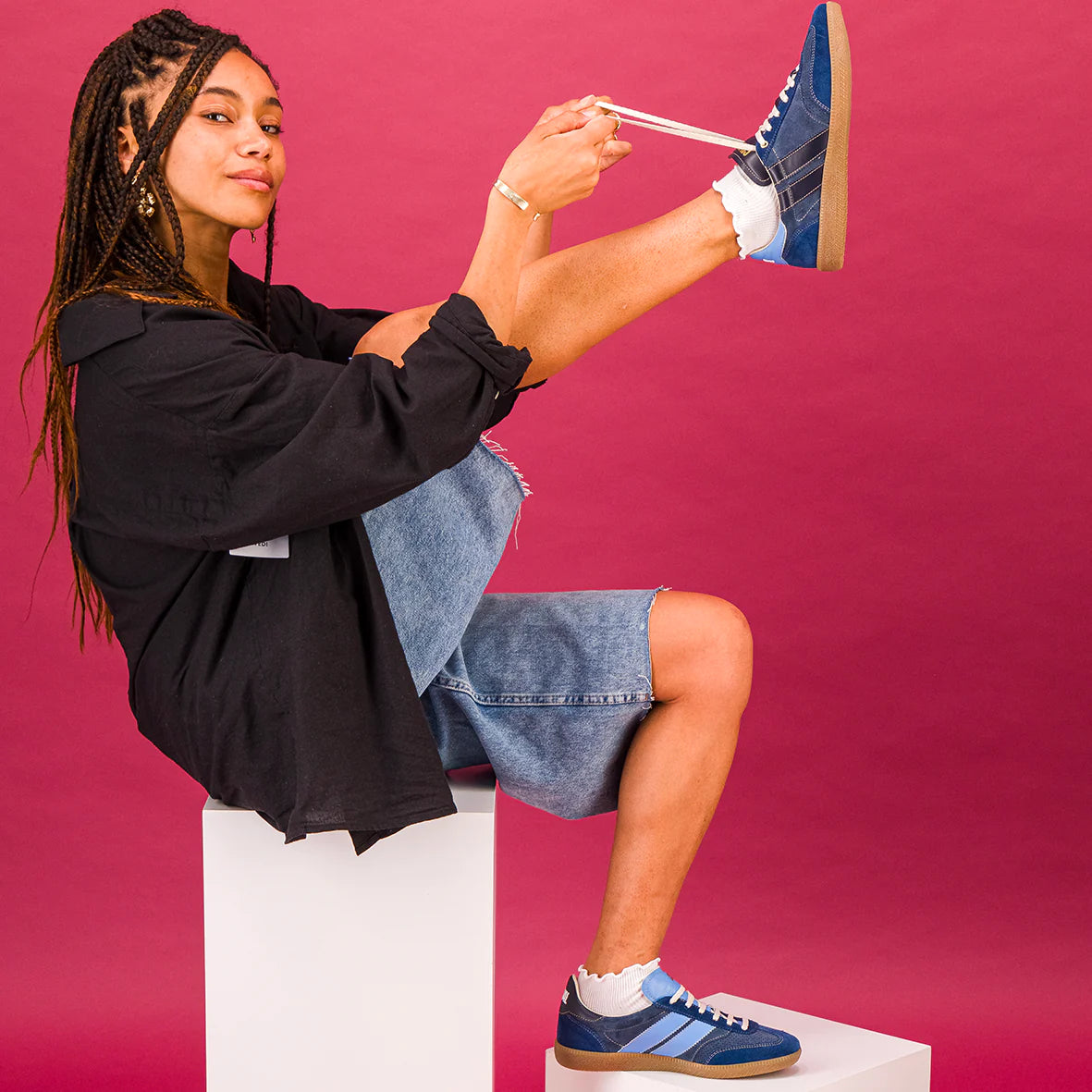 CAVAL | SNEAKERS | DONA | PREMI | BLAU