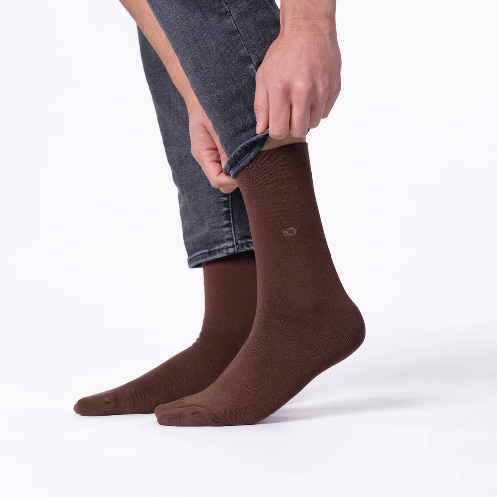 BILLYBELT | CALCETINES | HOMBRE | BAMBOO MARRON | MARRÓN