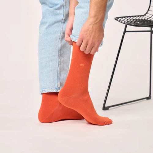 BILLYBELT Bamboo Orange: naranja جوارب للرجال